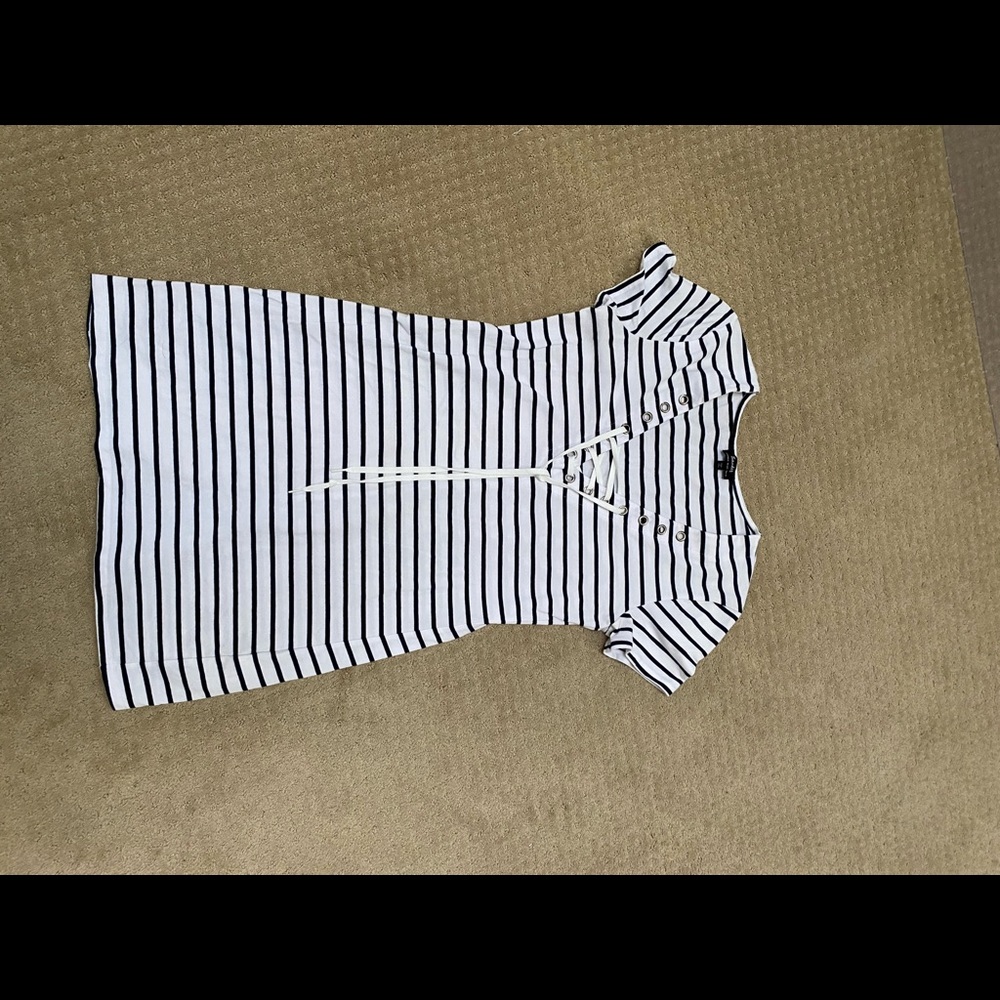 Bardot striped dress